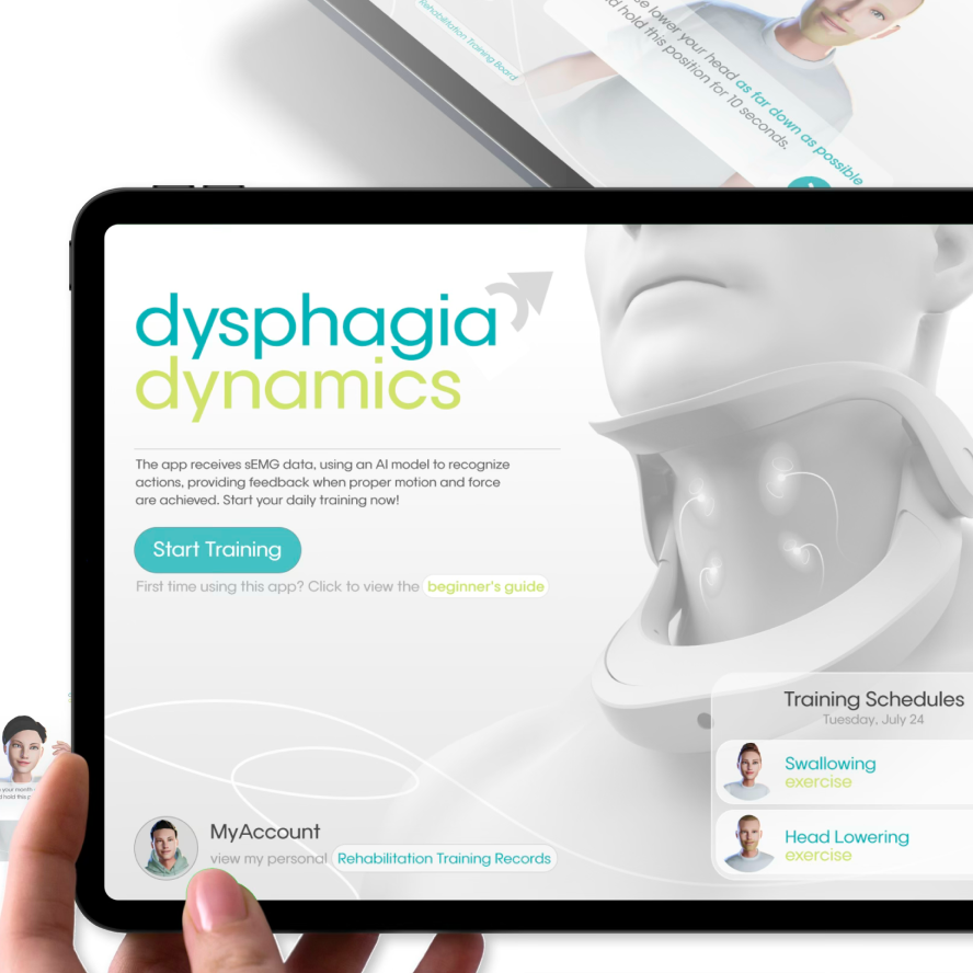 Dysphagia Dynamics 卒中后吞咽康复可穿戴系统图像